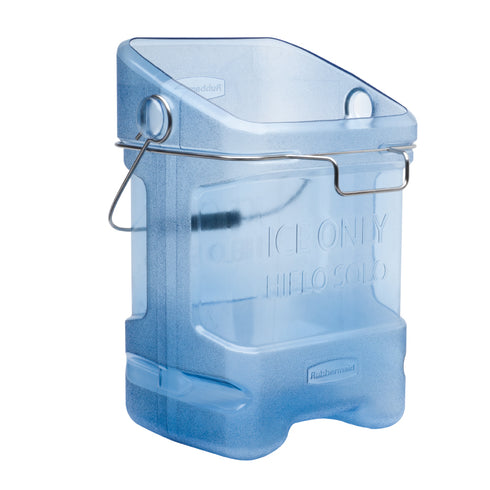 Caoutchouc | Sac à glace avec adaptateur pour capot de poubelle, bleu