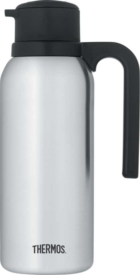 Thermos Twist & Pour Vacuum Carafe, Stainless Steel