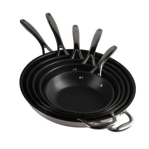 Articles de signature | Poêle à frire antiadhésive, acier inoxydable, finition Excalibur