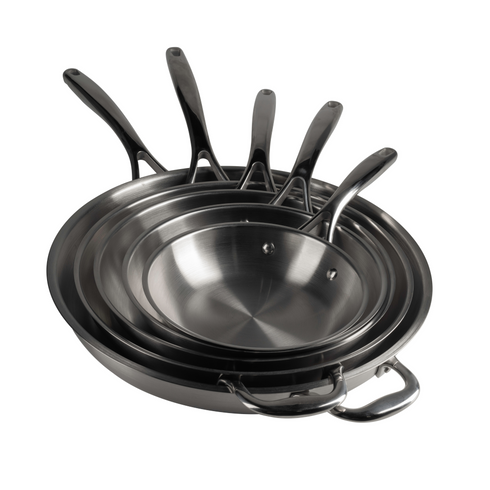 Articles de signature | Poêle à frire, acier inoxydable, finition naturelle