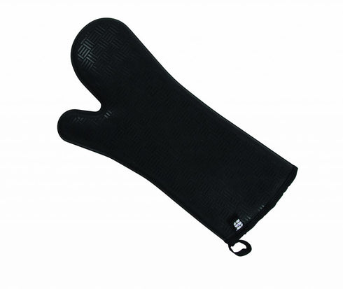 San Jamar FlexGuard Oven Mitt, 17", Black Silicone