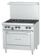 Garland G36-6R G Series 36" Gas Restaurant Range with Casters, 6 Burners, Natural Gas