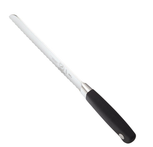 Mercer Genesis Bread Knife, Wavy Edge, 8", Black