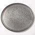 Artisanat métallique américain | Plat à pizza à bord large, galvanisé onyx