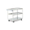 Vollrath Heavy-Duty 3 Shelf Utility Cart, Stainless Steel, 500 lb