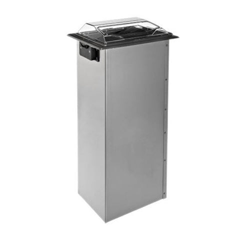 San Jamar In-Counter Napkin Dispenser, Clear/Stainless Steel