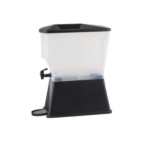 Artisanat de table | Distributeur de boissons Slimline, 3 gallons, plastique noir/transparent