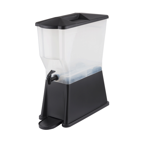 Artisanat de table | Distributeur de boissons Slimline, 3 gallons, plastique noir/transparent