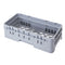 Cambro | Casier de base Camrack, demi-grandeur avec une extension, gris