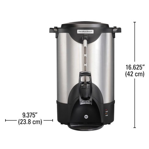 Hamilton Beach | Urne à café commerciale, 40 tasses, acier inoxydable, 120V