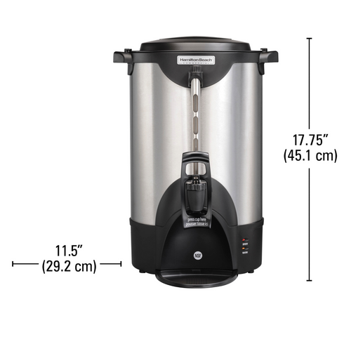 Hamilton Beach | Urne à café commerciale, 75 tasses, acier inoxydable, 120V