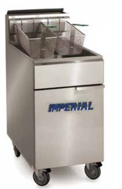 Imperial IFS-75-OP Open Pot Fryer, 75 lb, Floor Model, Natural Gas