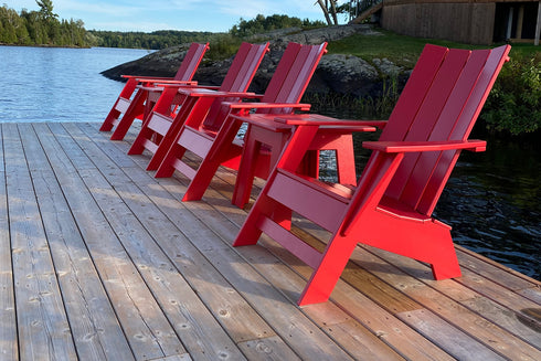 Sources de castor | Chaise Adirondack moderne