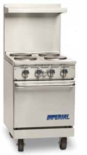 Impérial | Cuisinière électrique série Pro, 4 brûleurs, monophasé