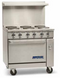 Imperial Electric Pro Series Range, 6 Burners, Single Phase