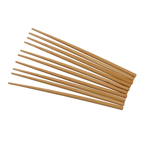 Joyce Chen Reusable Chopsticks, 9", Burnished Bamboo (10-pack)