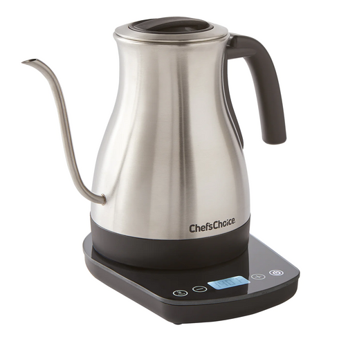Chef'sChoice Cordless Electric Gooseneck Kettle with Temperature Control, 1 L, 120V