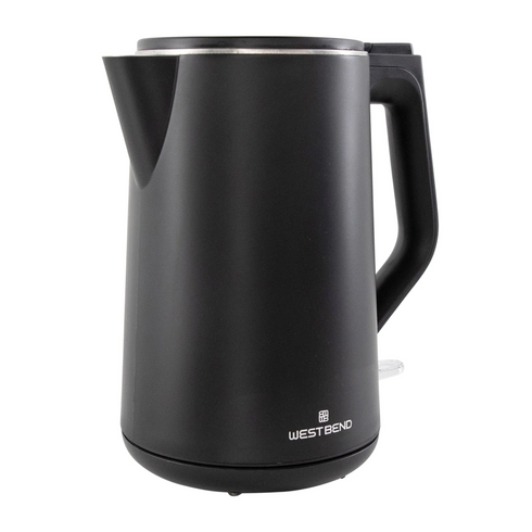 West Bend Cordless Electric Kettle, 1.5 L, Black