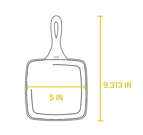 Loge | Poêle carrée en fonte, 5,5"