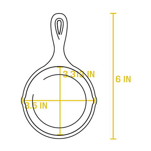 Lodge Cast Iron Mini Skillet, 3.5", FINAL SALE
