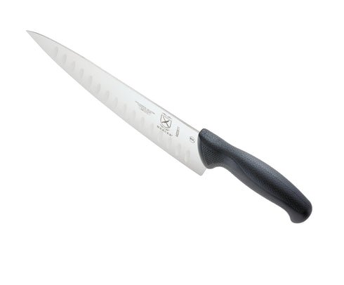 Mercer Millennia Chef Knife, Granton Edge, 10", Black