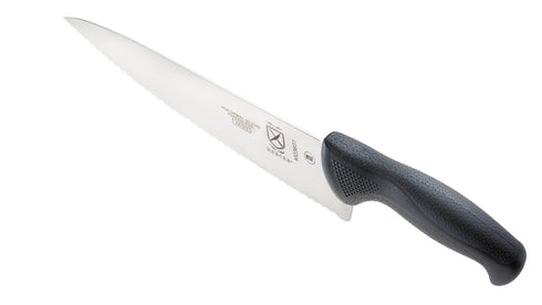 Mercer Millennia Chef Knife, Wavy Edge, 7.5", Black