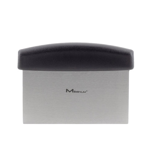 Rabco 6" x 3" Dough Scraper, Stainless Steel w/ Plastic Handle