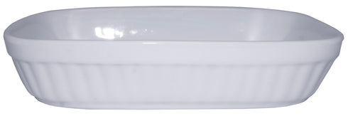 Rabco Rectangular Baking Dish,11 oz, White Ceramic
