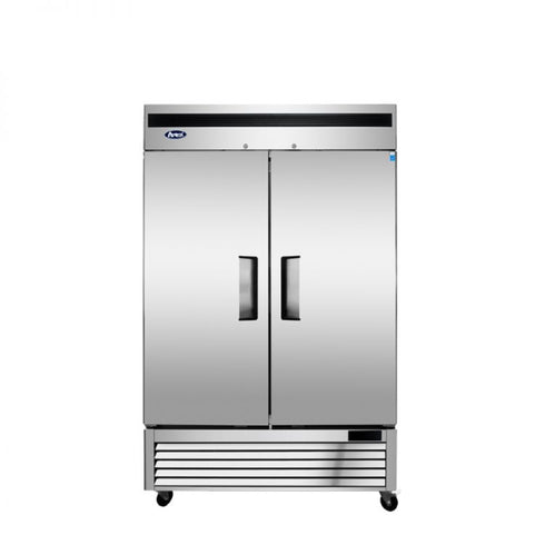 Atosa | MBF8503GR Congélateur à double porte en acier inoxydable à compresseur inférieur, 5 po, 115/60/1