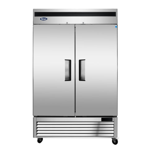 Atosa MBF8507GR Bottom Mount Double Stainless Steel Door Reach-In Refrigerator, 55", 115/60/1