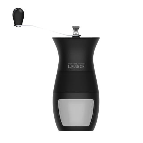 London Sip Manual Burr Coffee Grinder, Black