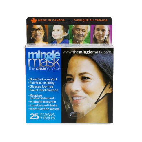 Masque de mélange | Masque facial en plastique transparent, paquet de 25, VENTE FINALE