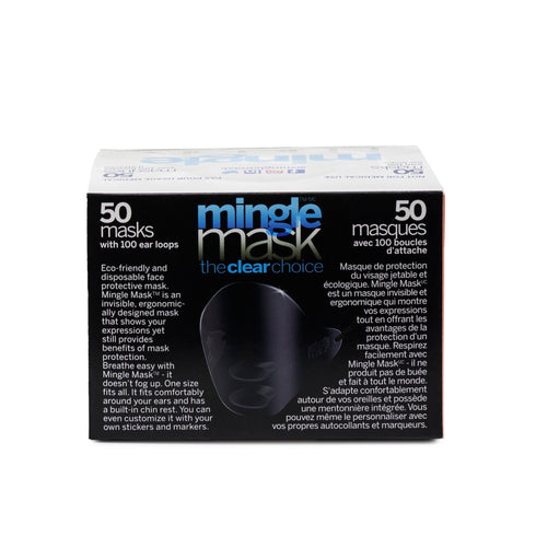 Masque de mélange | Masque facial en plastique transparent, paquet de 50, VENTE FINALE