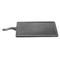 TableCraft Frostone Collection Rectangular Serving Paddle, Black Slate Melamine, FINAL SALE