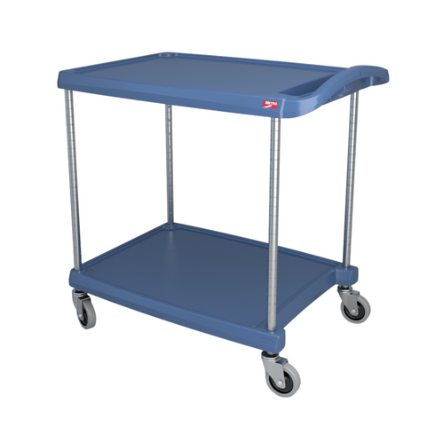 Métro | myCart MY2030 Chariot utilitaire à 2 étagères, 20" x 30", bleu