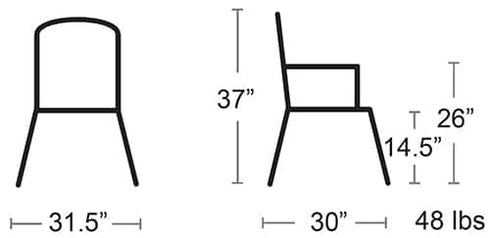Sources de castor | Chaise Adirondack moderne