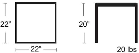 Sources de castor | Table d'appoint Adirondack moderne