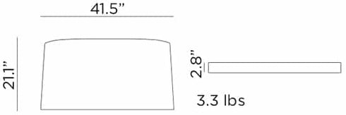 NARDI Net Bench Seat Cushion