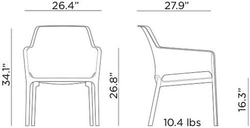 NARDI Net Relax Arm Chair (4-pack)