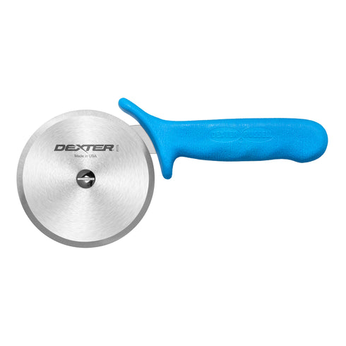 Dexter | Coupe-pizza Sani-Safe, Lame de 4", manche bleu haute chaleur
