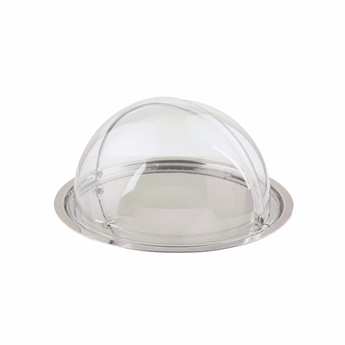 Artisanat de table | Couvercle d'affichage à dôme rond à rouleau, 19" de diamètre x 10" de haut, Transparent