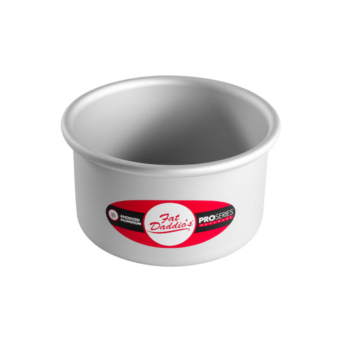 Fat Daddio's | Moule à gâteau aux fromages, rond de 3 po de profondeur, fond amovible, aluminium anodisé