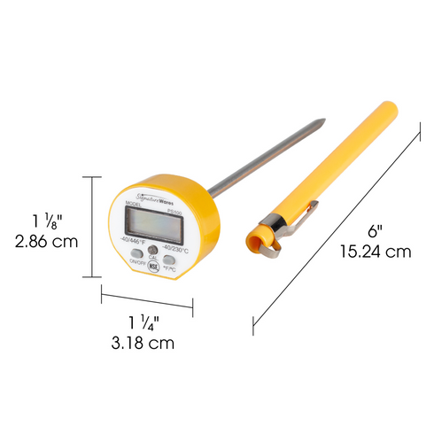 Articles de signature | Thermomètre de poche numérique, NSF, jaune