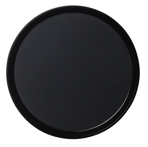 Cambro Polytread Round Serving Tray, 14", Black