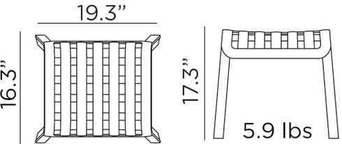 NARDI Poggio Foot Stool