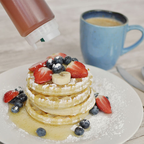 FIFO | Bouteille souple FIFO, 20 oz, bouchon de distribution à valve moyenne/jaune