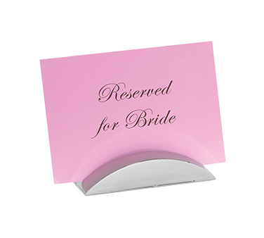 Artisanat de table | Porte-cartes, 4" x 1", Acier inoxydable