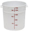 Cambro Poly Round Food Storage Container, White