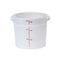 Cambro Poly Round Food Storage Container, White