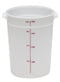 Cambro Poly Round Food Storage Container, White